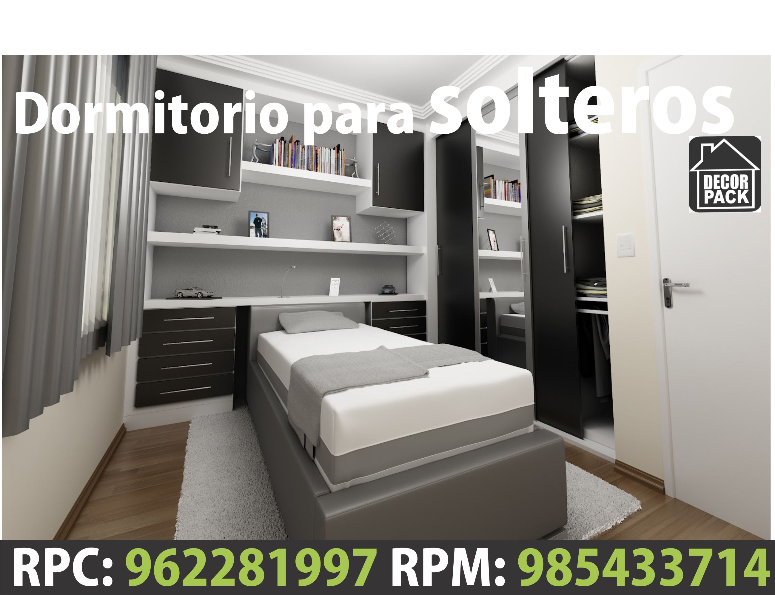 Muebles para dormitorios de solteros casal bissexual Suzano-99888